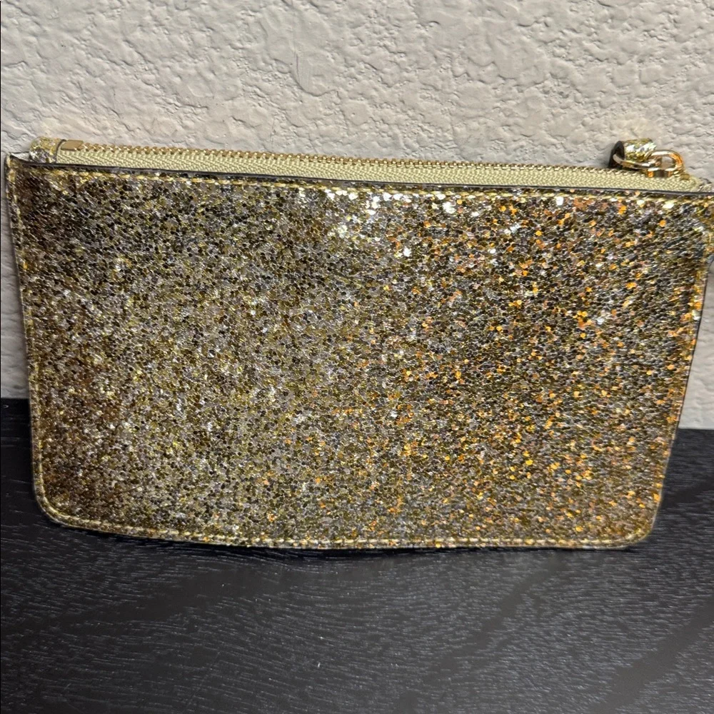 Kate Spade Gold Glitter Wristlet Excellent‎ Condition